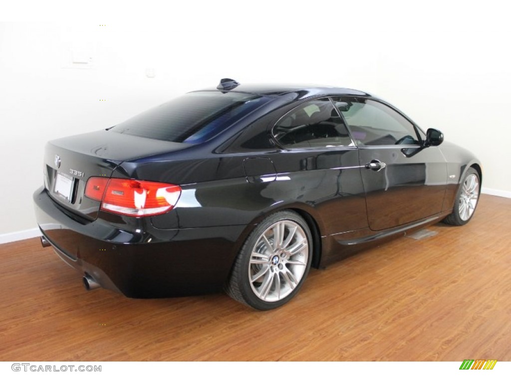 2010 3 Series 335i Coupe - Black Sapphire Metallic / Black photo #4