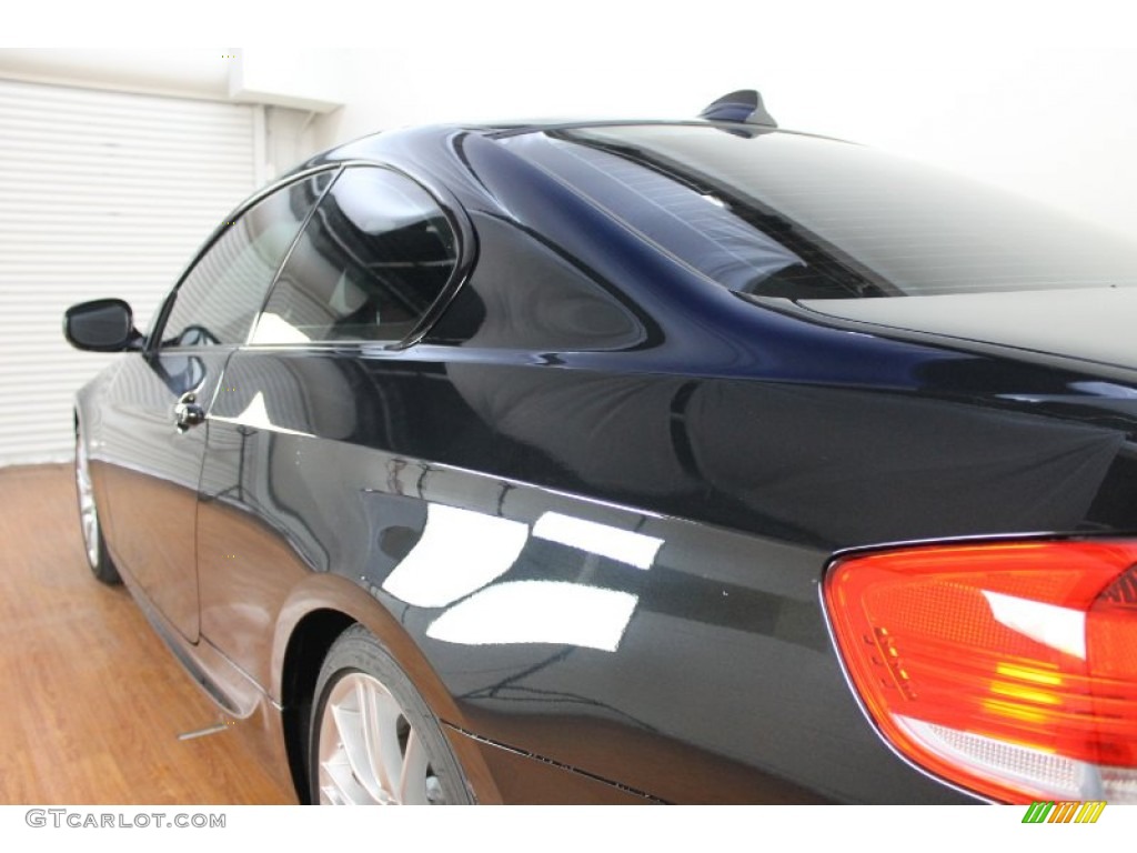 2010 3 Series 335i Coupe - Black Sapphire Metallic / Black photo #8