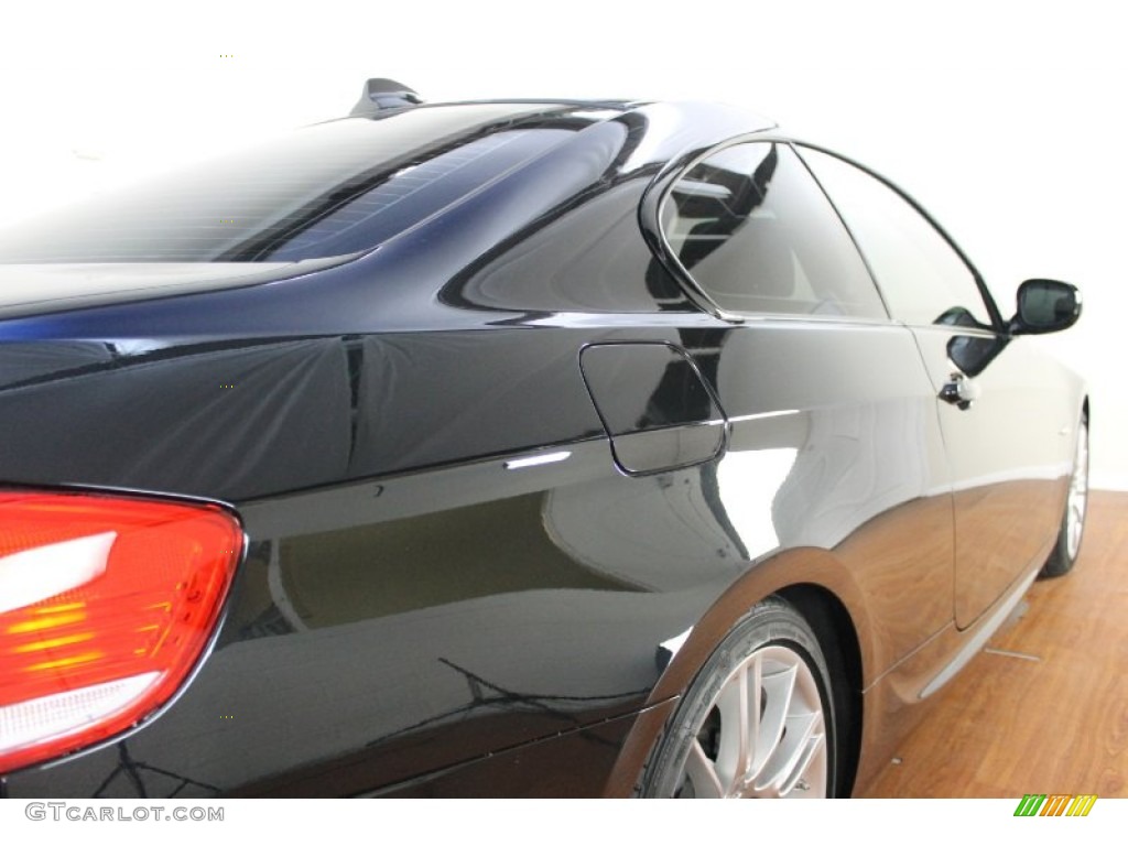2010 3 Series 335i Coupe - Black Sapphire Metallic / Black photo #9