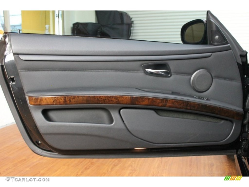 2010 BMW 3 Series 335i Coupe Black Door Panel Photo #67966981