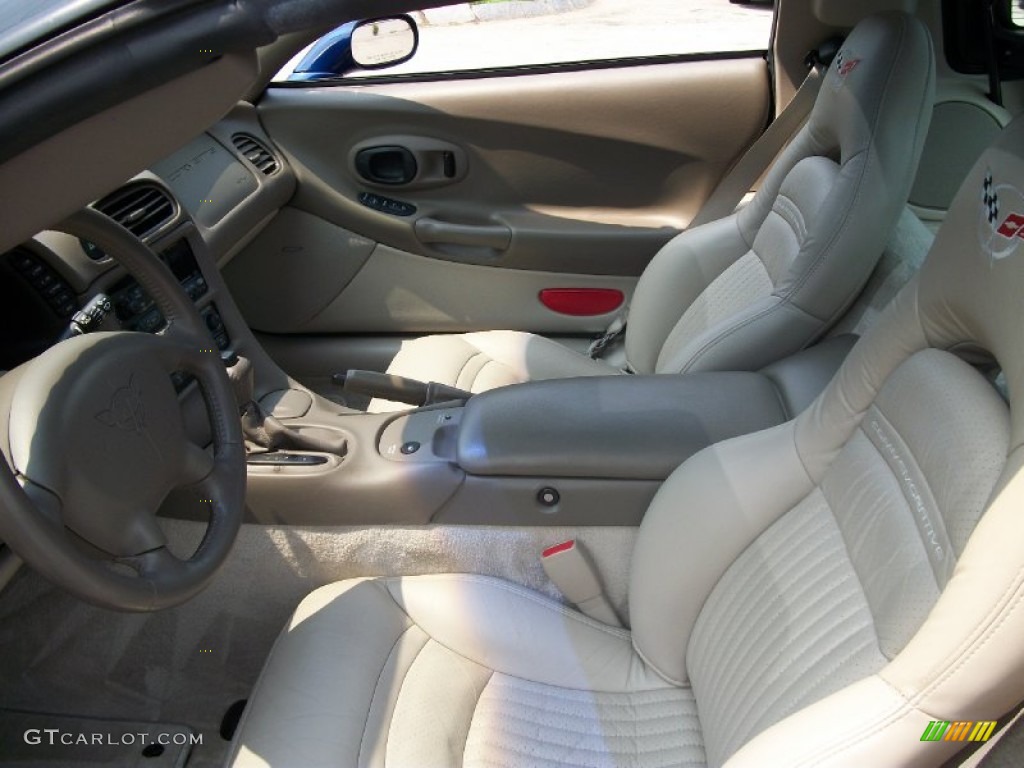 2004 Corvette Coupe - LeMans Blue Metallic / Light Oak photo #8