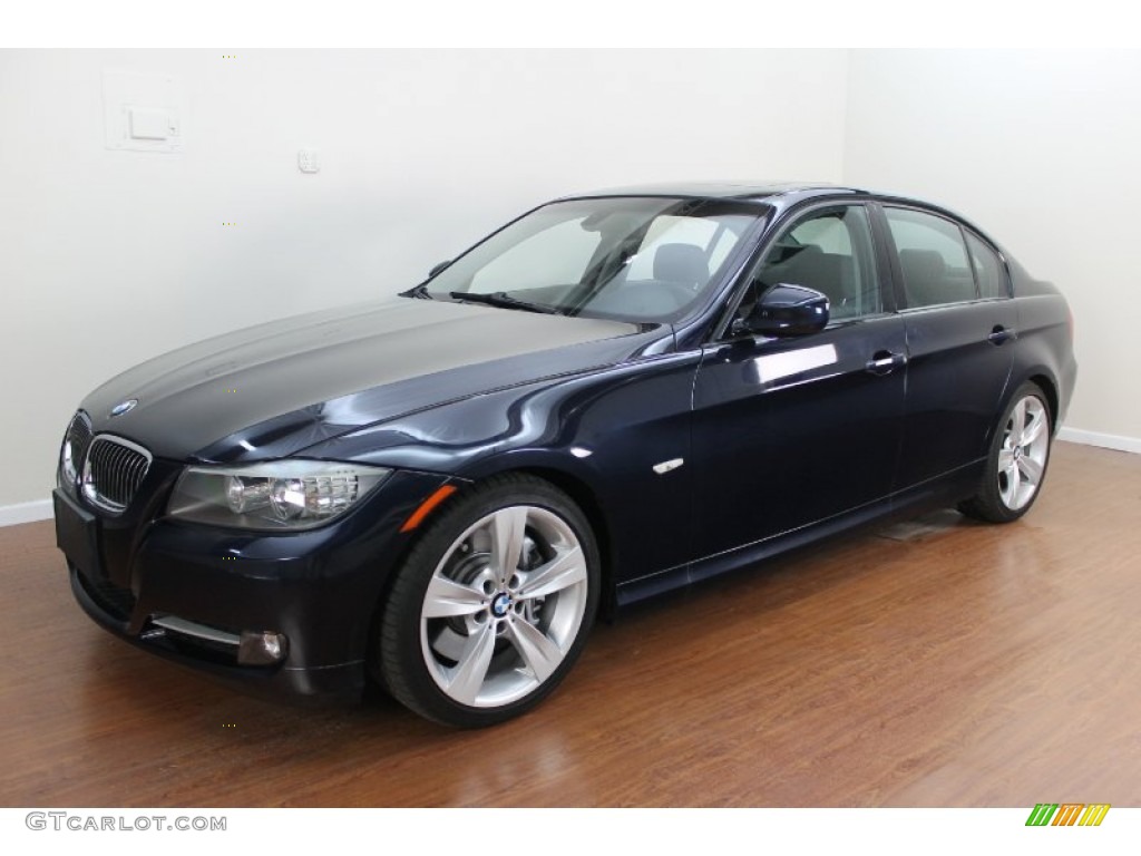 2009 3 Series 335i Sedan - Monaco Blue Metallic / Black photo #1