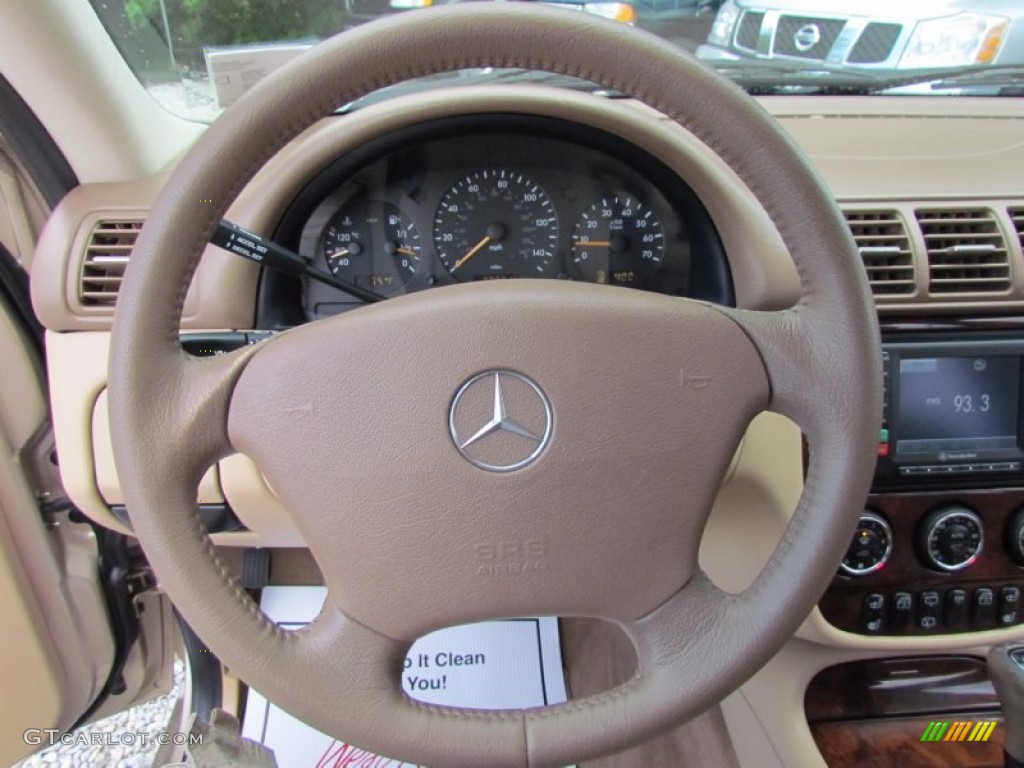 2003 Mercedes-Benz ML 350 4Matic Java Steering Wheel Photo #67967791