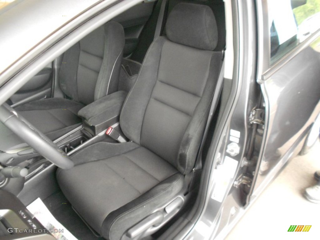 2010 Civic LX-S Sedan - Urban Titanium Metallic / Black photo #6