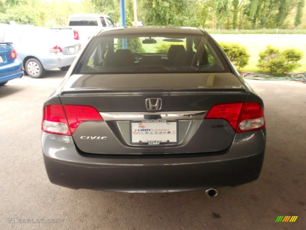 2010 Civic LX-S Sedan - Urban Titanium Metallic / Black photo #27