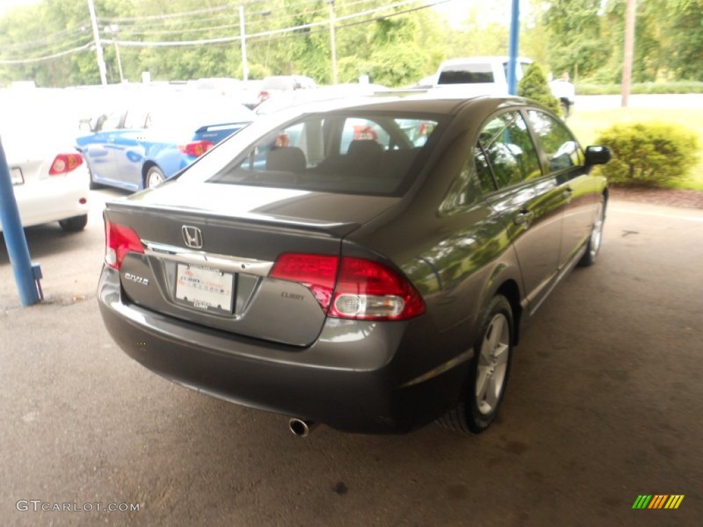 2010 Civic LX-S Sedan - Urban Titanium Metallic / Black photo #28