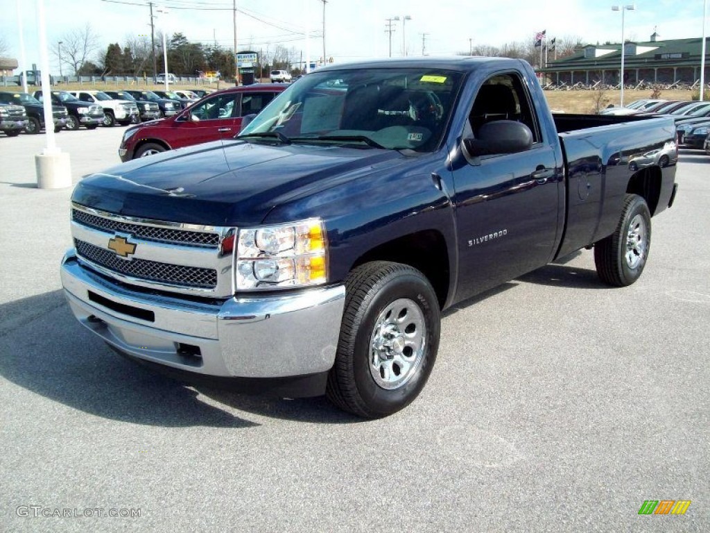 2012 Silverado 1500 Work Truck Regular Cab 4x4 - Black / Dark Titanium photo #10