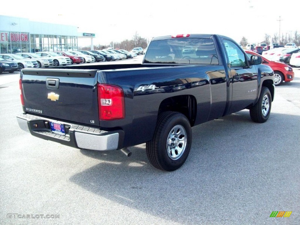 2012 Silverado 1500 Work Truck Regular Cab 4x4 - Black / Dark Titanium photo #11