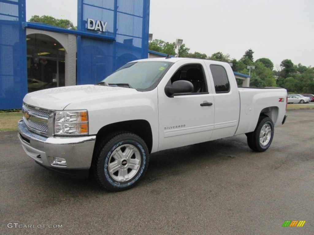 2013 Silverado 1500 LT Extended Cab 4x4 - Summit White / Ebony photo #1