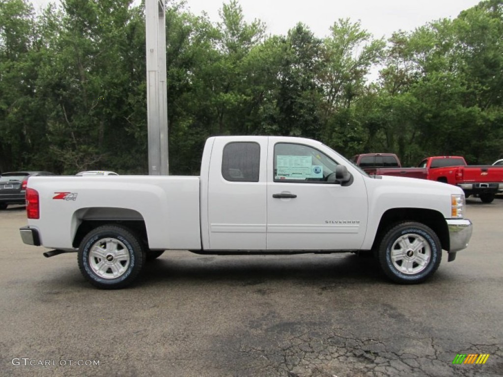 2013 Silverado 1500 LT Extended Cab 4x4 - Summit White / Ebony photo #4