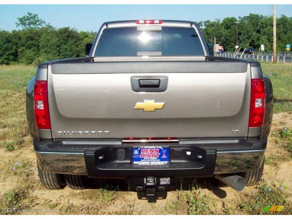 2012 Silverado 3500HD LT Crew Cab 4x4 Dually - Mocha Steel Metallic / Ebony photo #11