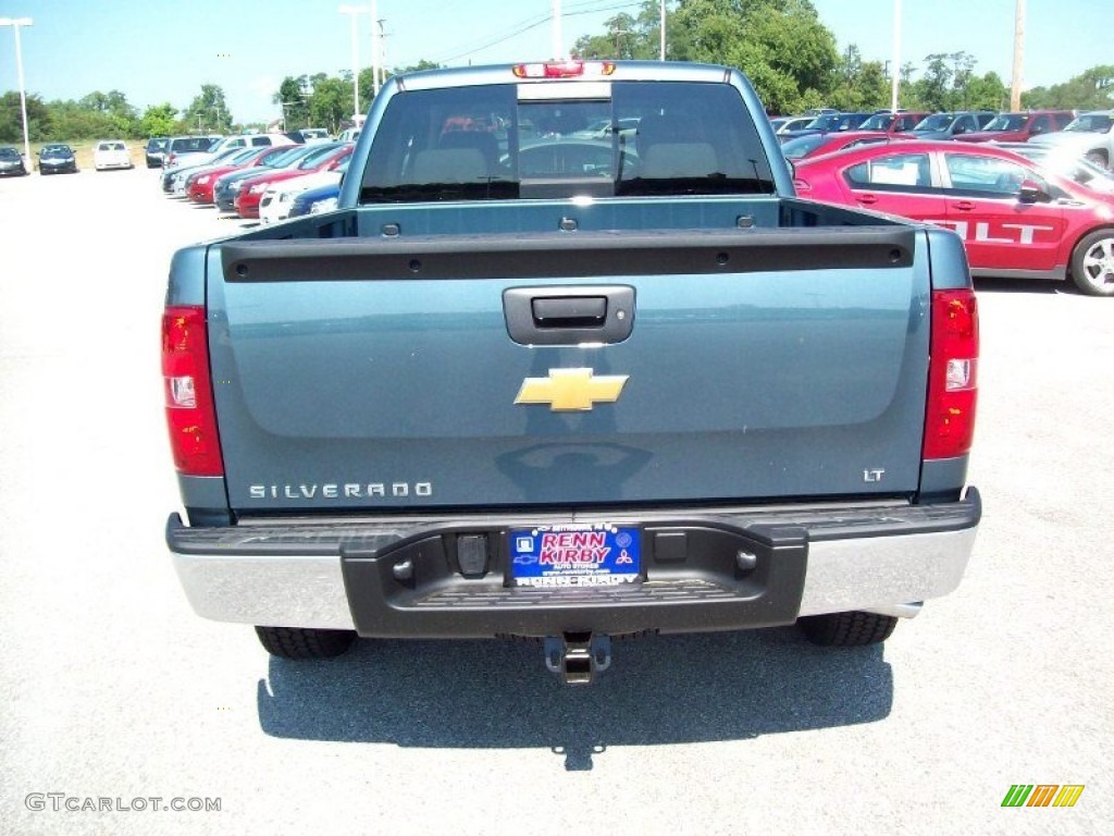 2012 Silverado 1500 LT Extended Cab 4x4 - Blue Granite Metallic / Light Titanium/Dark Titanium photo #13