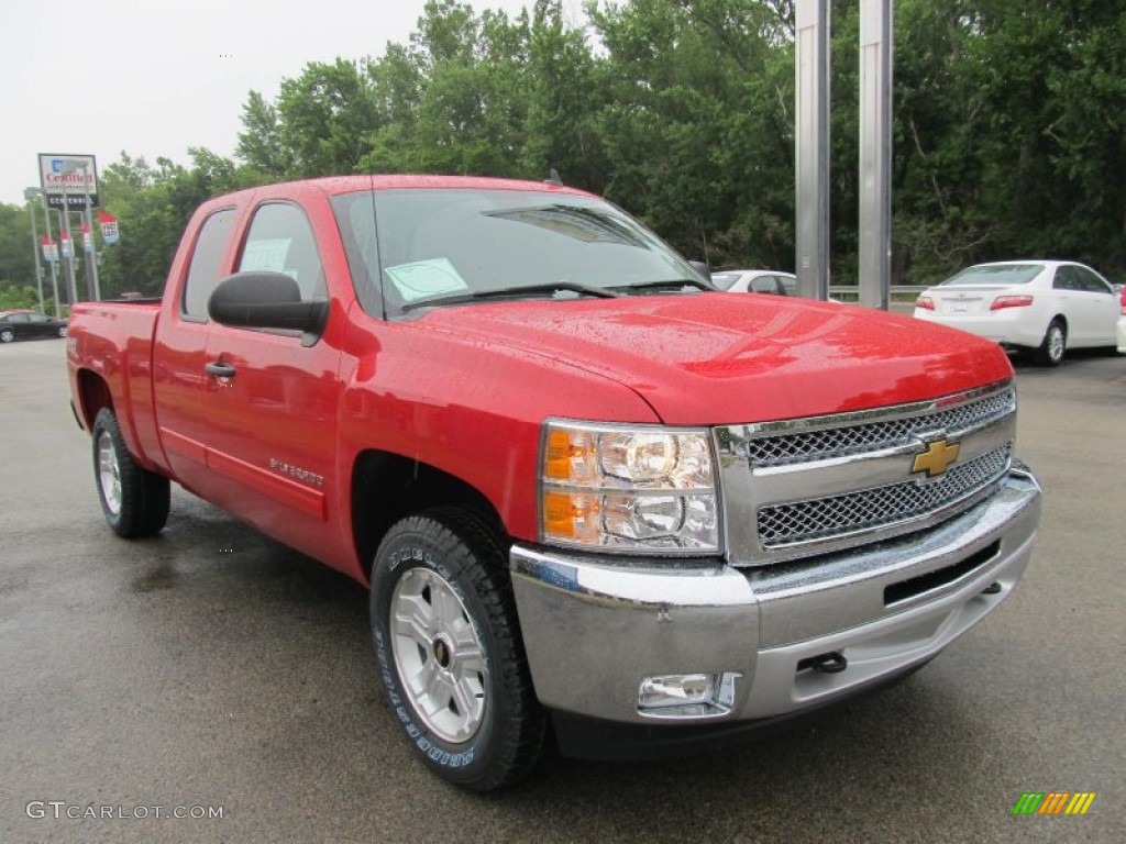 2013 Silverado 1500 LT Extended Cab 4x4 - Victory Red / Ebony photo #5