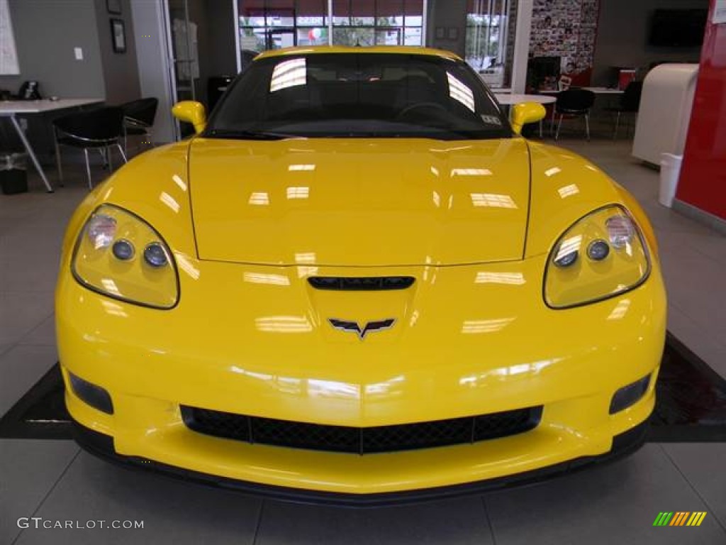 2008 Corvette Z06 - Velocity Yellow / Ebony photo #2