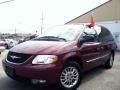 2002 Dark Garnet Red Pearlcoat Chrysler Town & Country Limited  photo #3