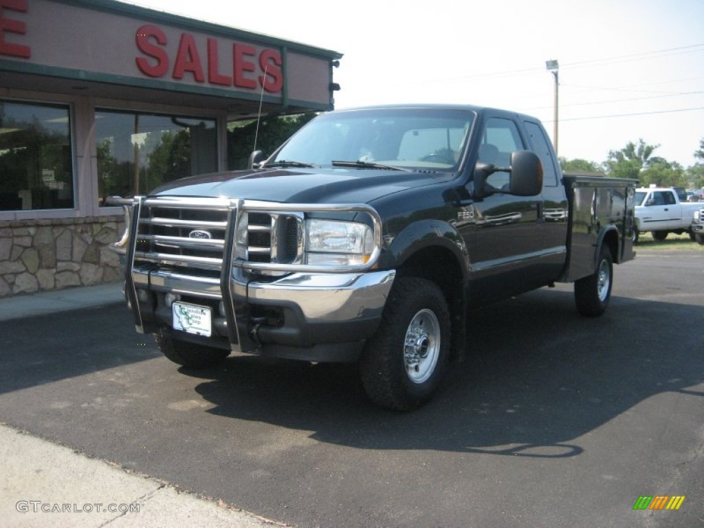 Dark Green Satin Metallic Ford F250 Super Duty