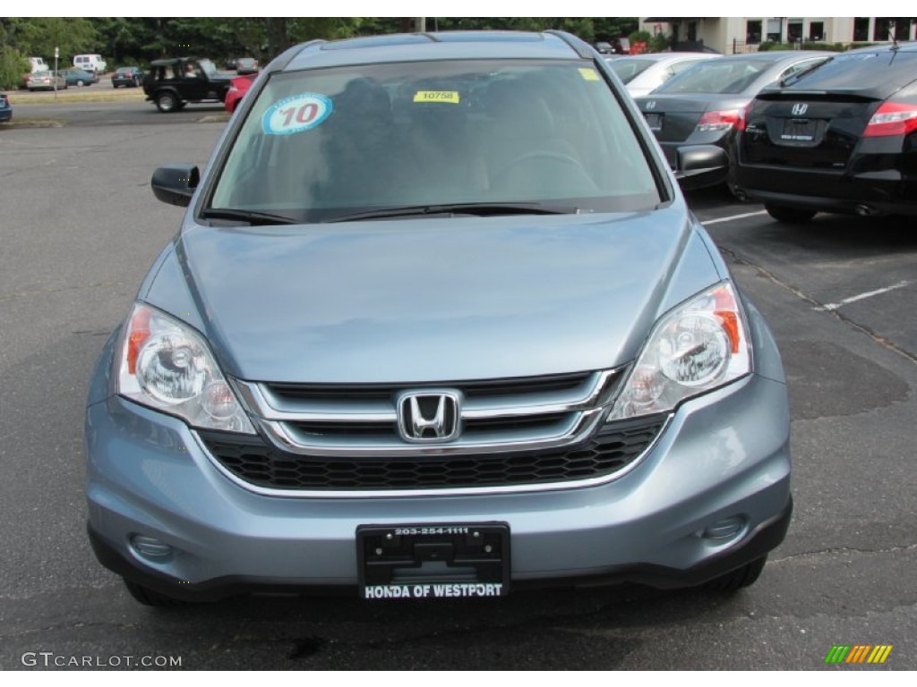 2010 CR-V EX AWD - Glacier Blue Metallic / Gray photo #2