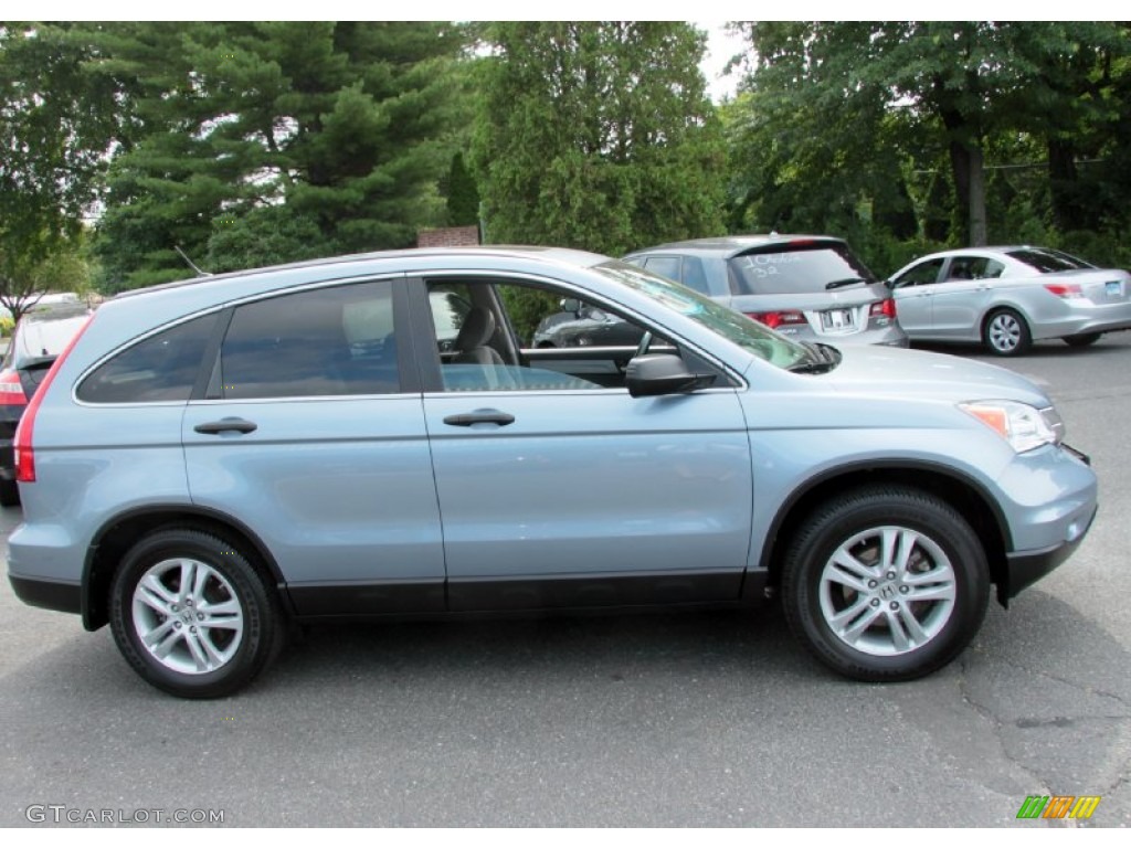 2010 CR-V EX AWD - Glacier Blue Metallic / Gray photo #5