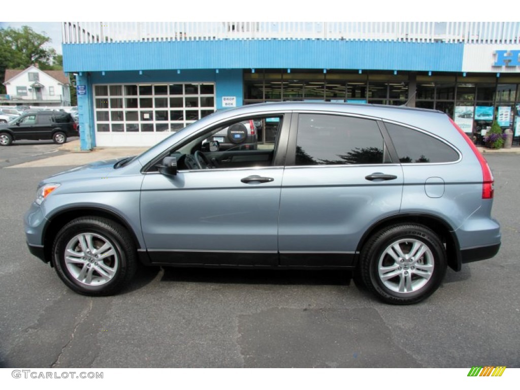 2010 CR-V EX AWD - Glacier Blue Metallic / Gray photo #10