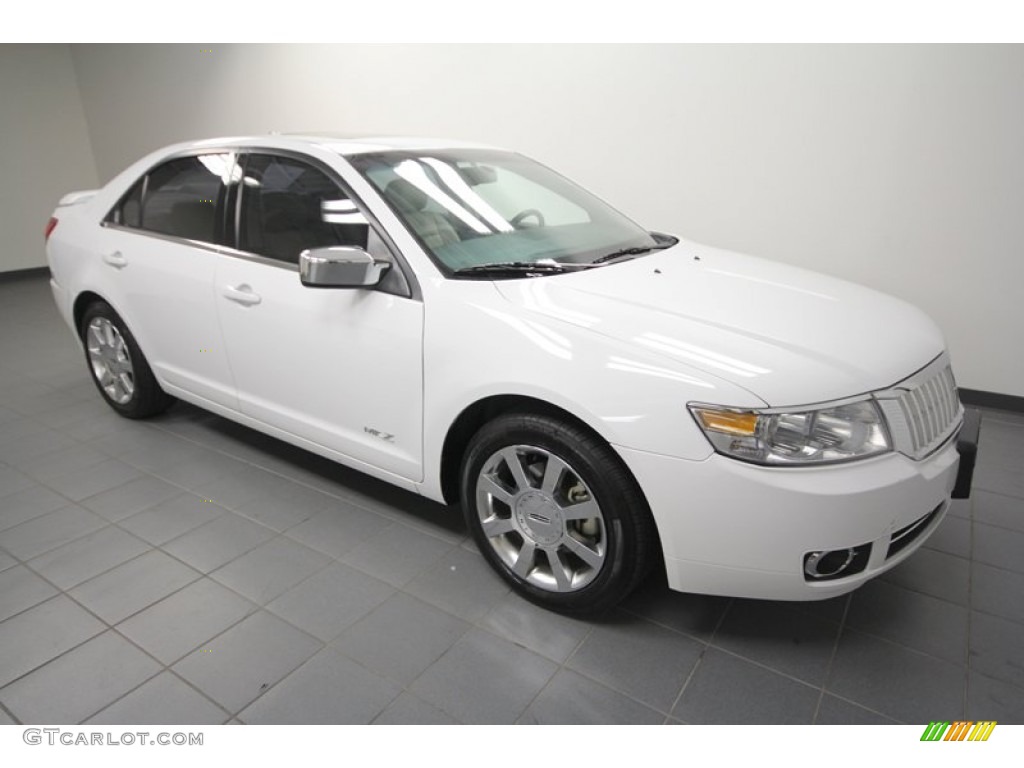 2007 MKZ Sedan - Oxford White / Sand photo #8