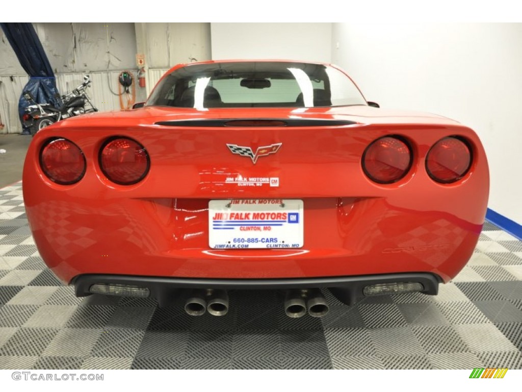 2009 Corvette Coupe - Victory Red / Ebony photo #7