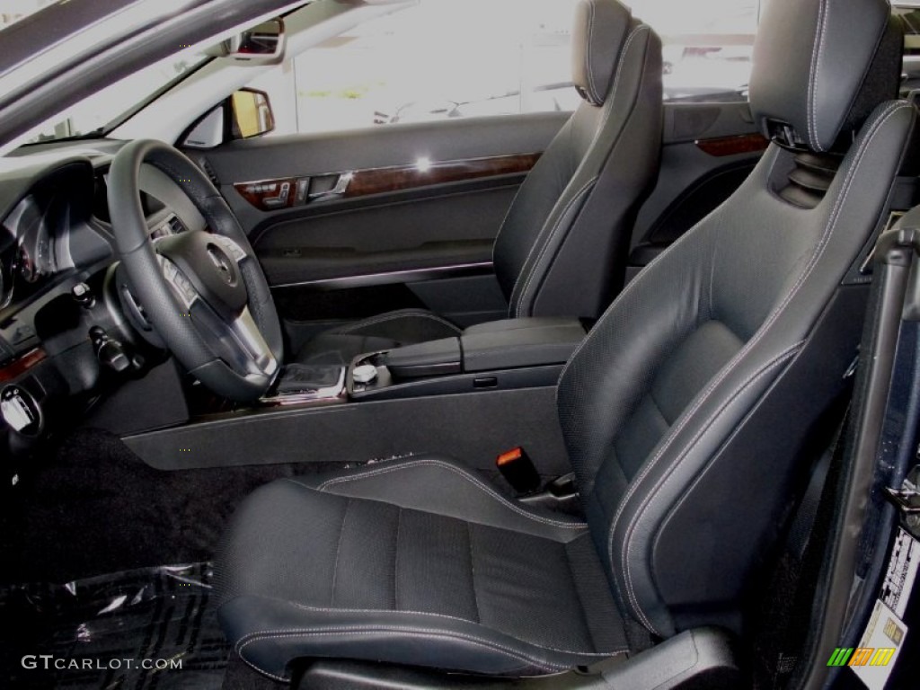 Black Interior 2012 Mercedes-Benz E 550 Cabriolet Photo #67975189
