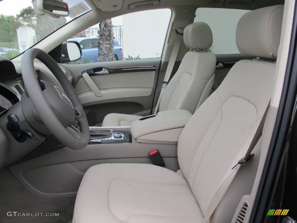 Cardamom Beige Interior 2012 Audi Q7 3.0 TFSI quattro Photo #67975332