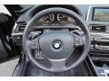Black Nappa Leather Steering Wheel Photo for 2012 BMW 6 Series #67977142