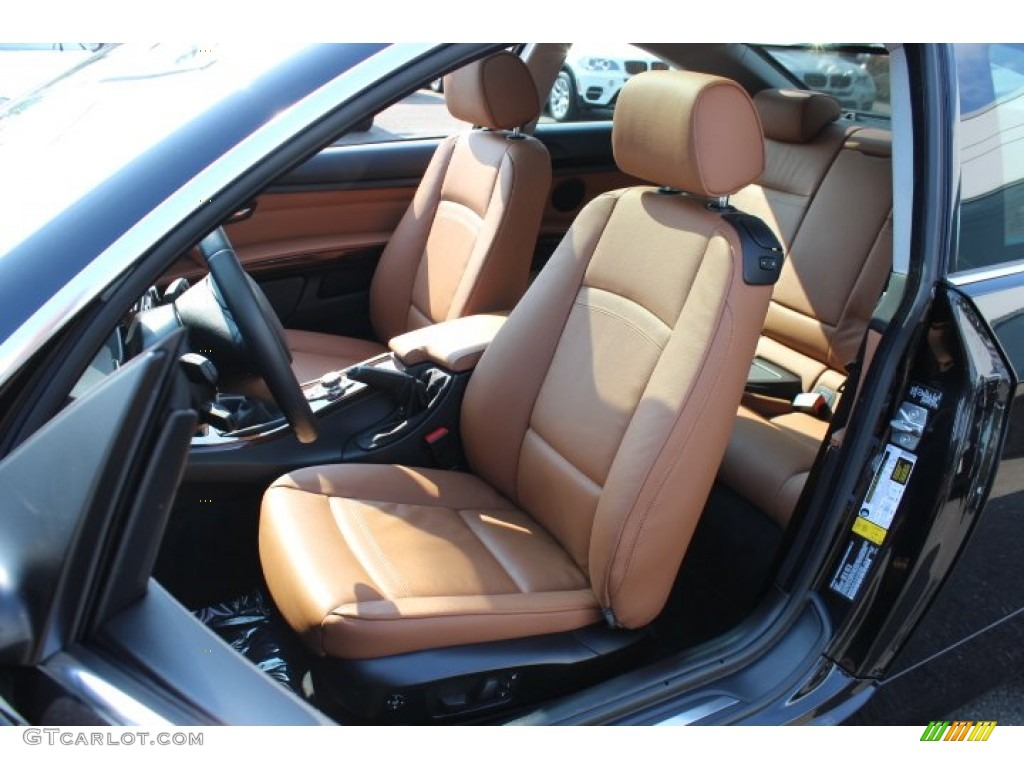 2012 3 Series 328i Coupe - Black Sapphire Metallic / Saddle Brown photo #12