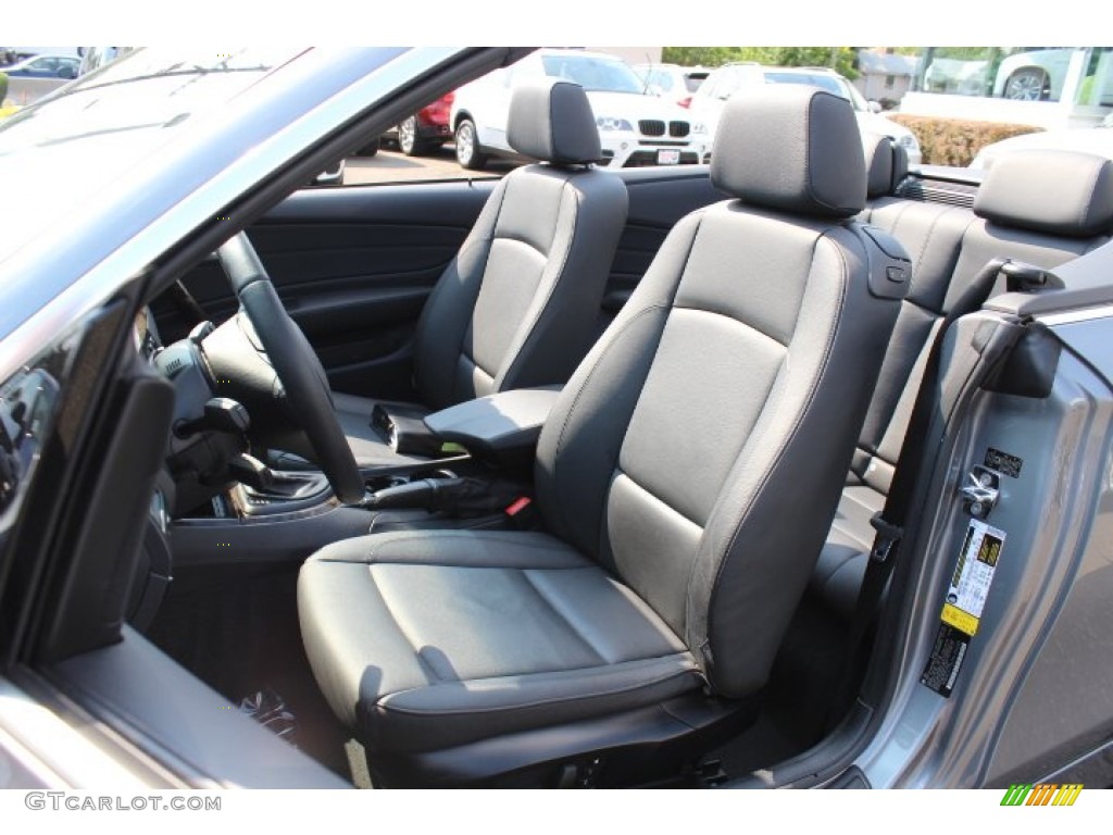 2009 1 Series 128i Convertible - Space Grey Metallic / Black photo #12