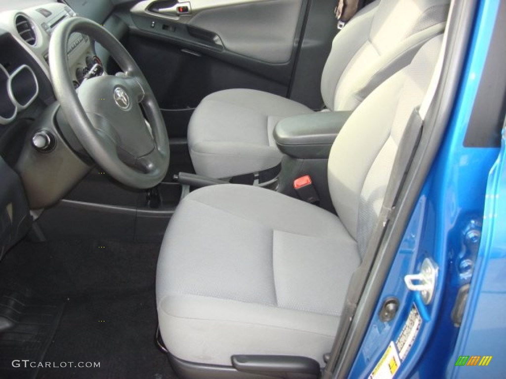 2010 Matrix S - Blue Streak Metallic / Ash Gray photo #9