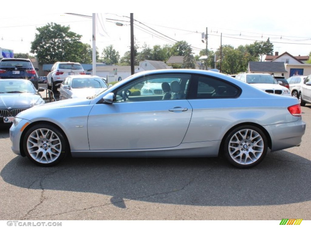 2009 3 Series 328i Coupe - Blue Water Metallic / Grey photo #8