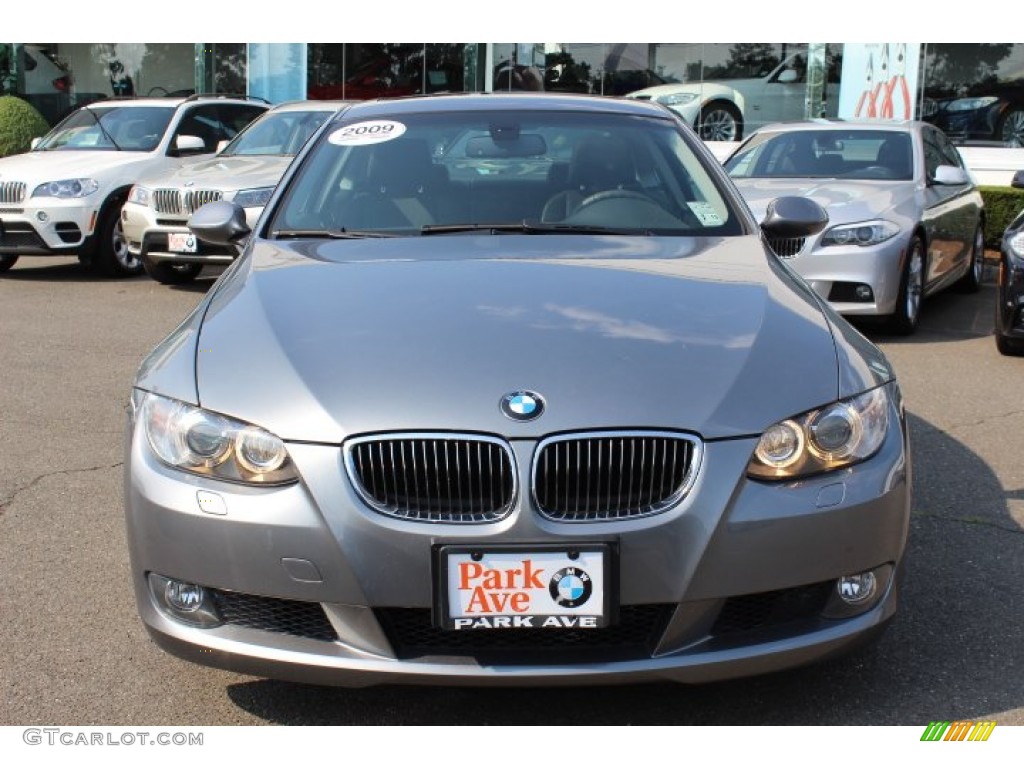 2009 3 Series 328i Coupe - Space Grey Metallic / Black photo #2