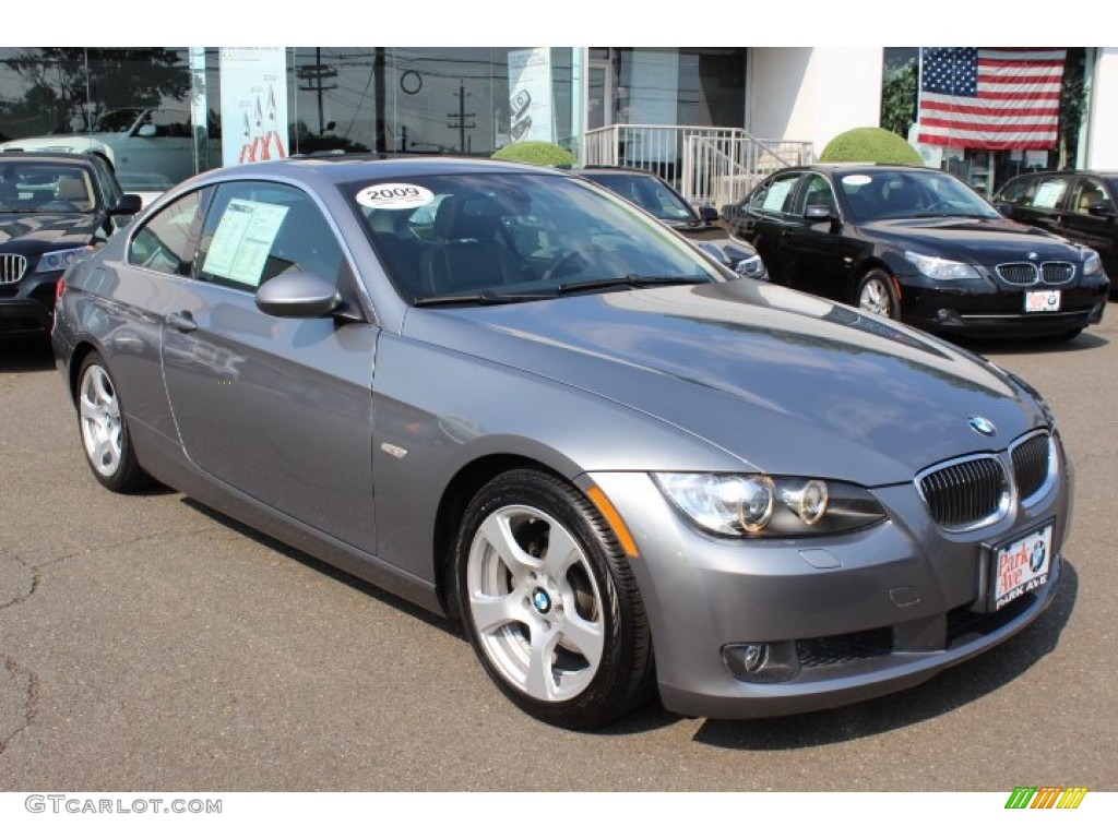 2009 3 Series 328i Coupe - Space Grey Metallic / Black photo #3