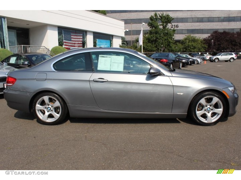 2009 3 Series 328i Coupe - Space Grey Metallic / Black photo #4