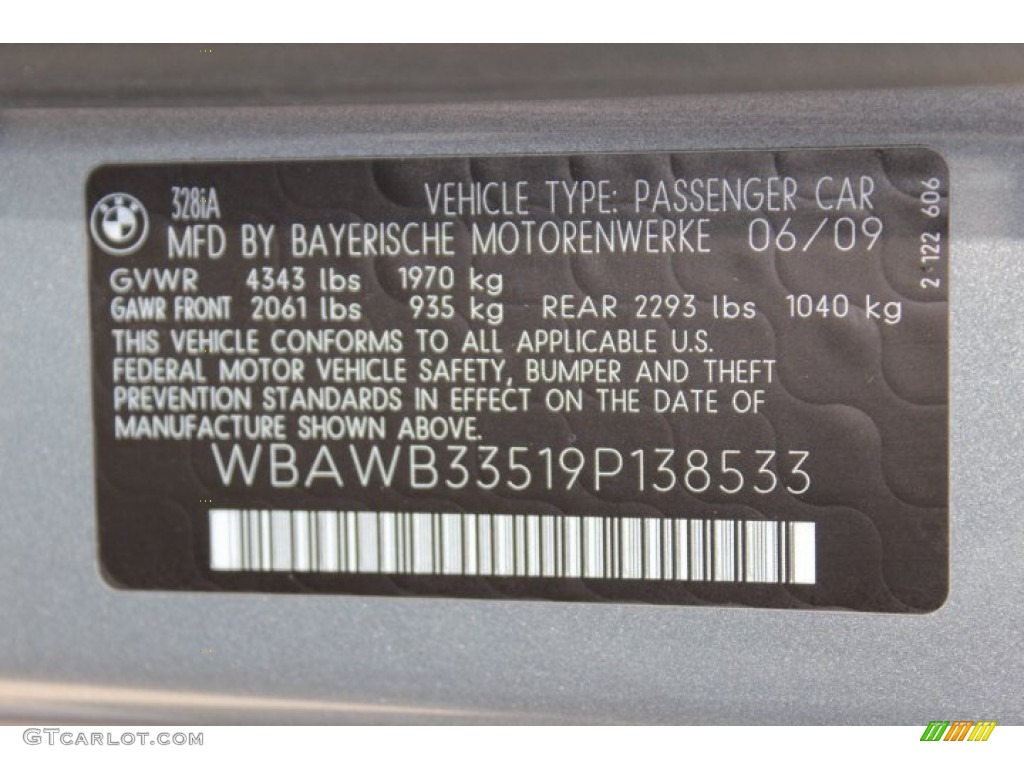 2009 3 Series 328i Coupe - Space Grey Metallic / Black photo #32