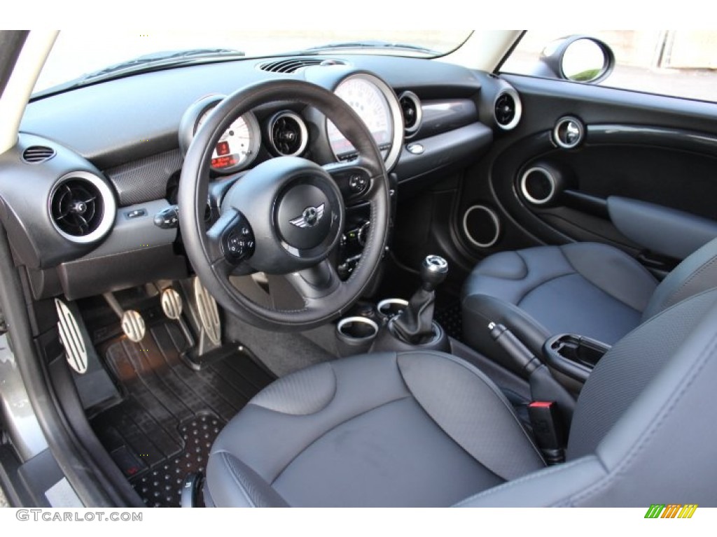 2011 Cooper S Hardtop - Eclipse Gray Metallic / Punch Carbon Black Leather photo #10