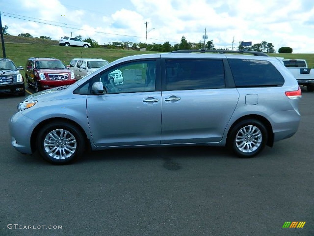 2012 Sienna XLE - Silver Sky Metallic / Light Gray photo #6