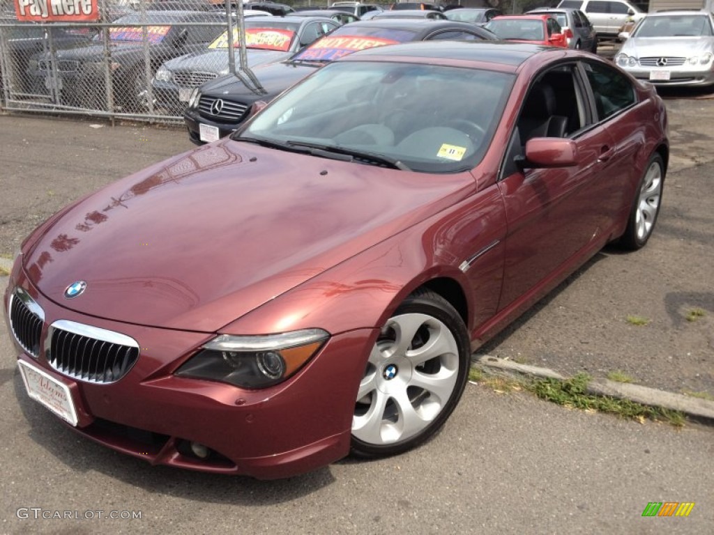 2004 6 Series 645i Coupe - Chiaretto Red Metallic / Black photo #1