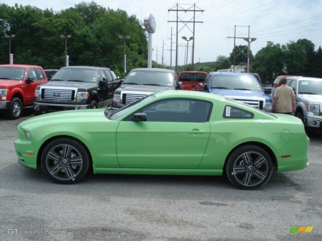 Gotta Have It Green 2013 Ford Mustang V6 Coupe Exterior Photo #67984595