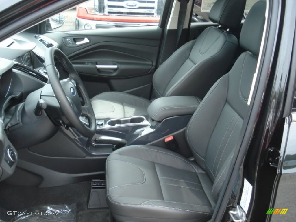Charcoal Black Interior 2013 Ford Escape Titanium 2.0L EcoBoost 4WD Photo #67985516