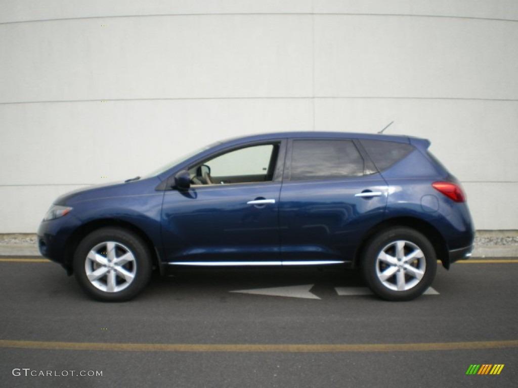 2009 Murano SL AWD - Deep Sapphire Metallic / Beige photo #4