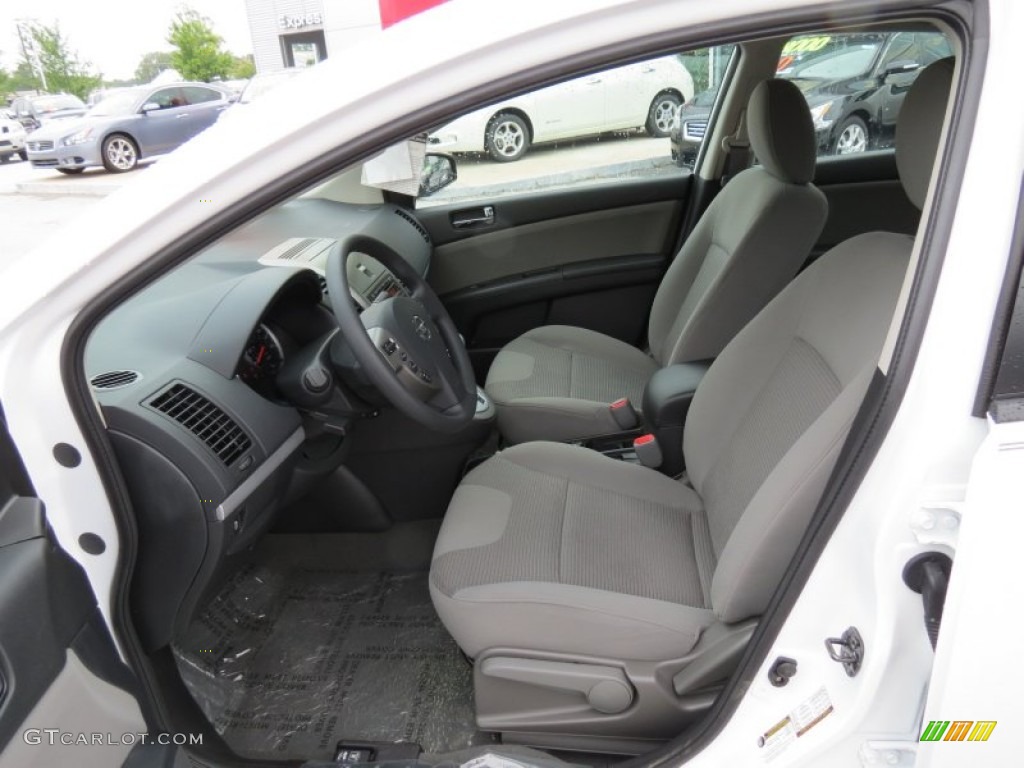 2012 Sentra 2.0 S - Aspen White / Charcoal photo #11