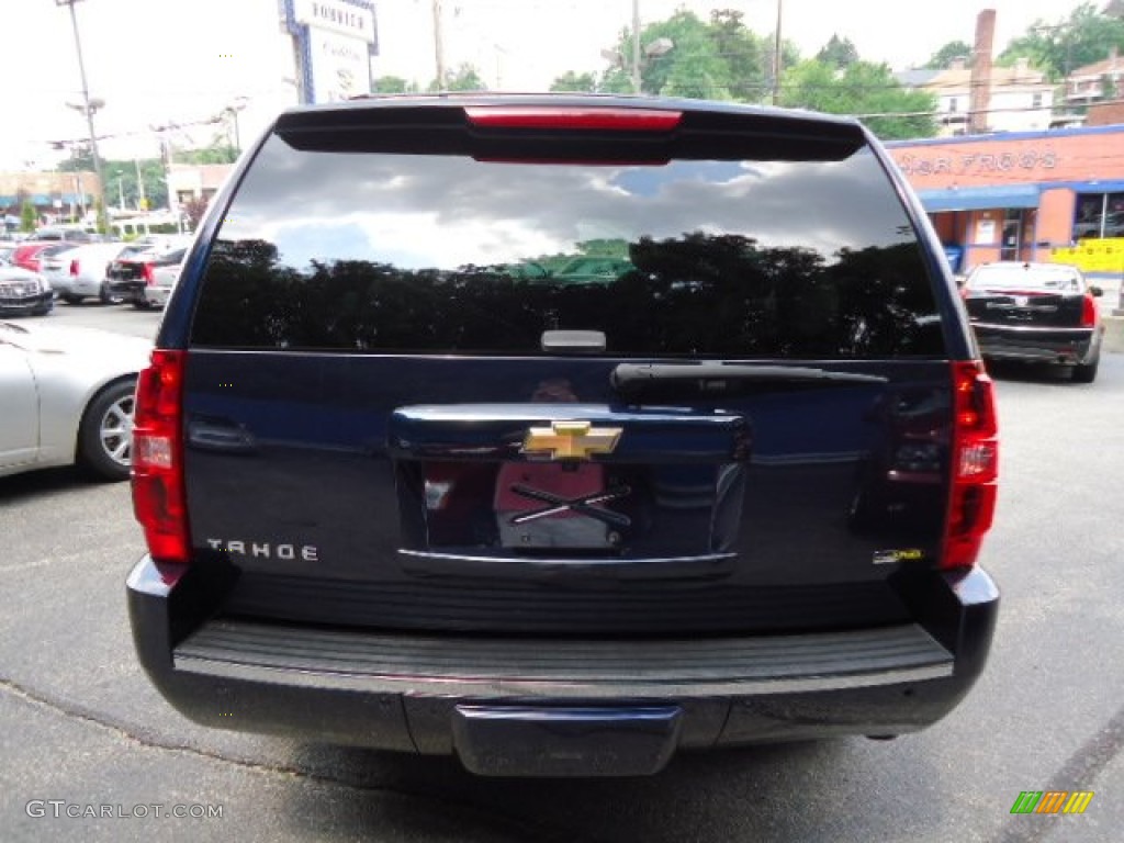 2009 Tahoe LTZ 4x4 - Dark Blue Metallic / Light Titanium photo #3