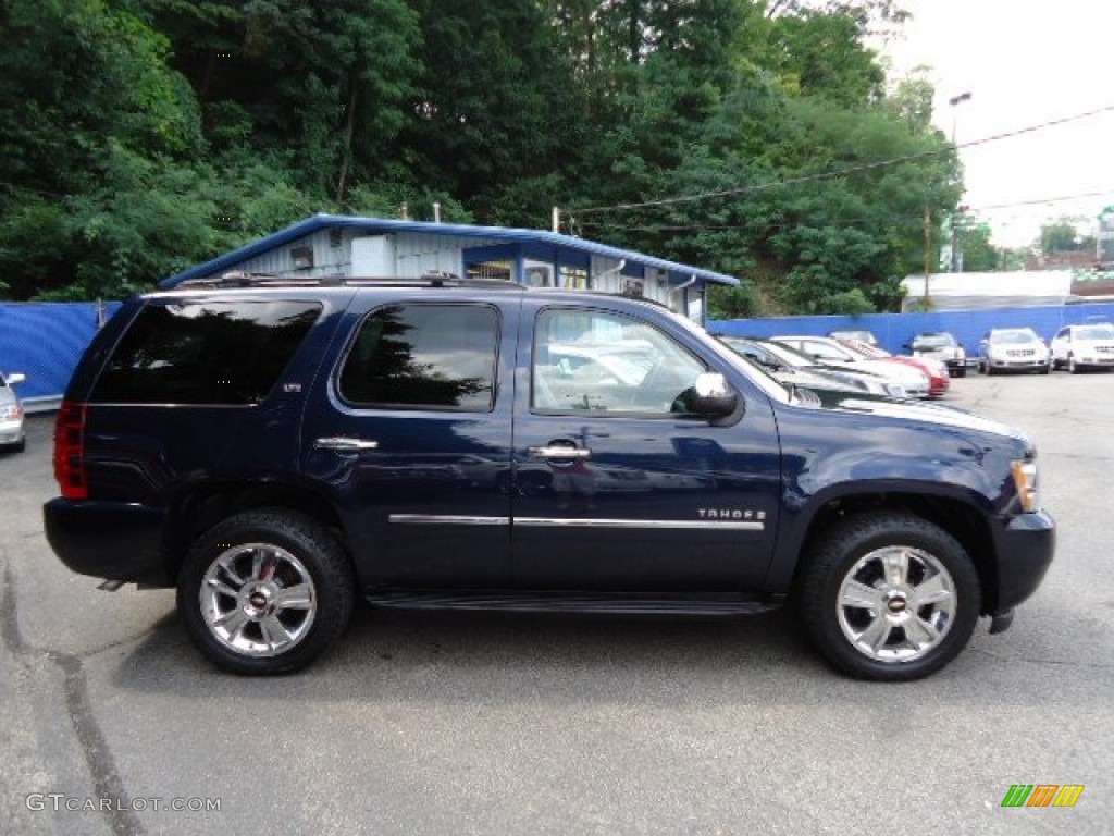 2009 Tahoe LTZ 4x4 - Dark Blue Metallic / Light Titanium photo #5