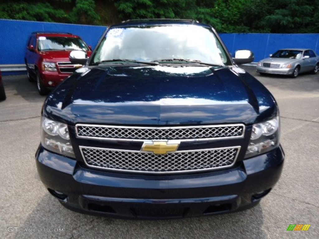 2009 Tahoe LTZ 4x4 - Dark Blue Metallic / Light Titanium photo #7