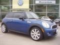 2008 Lightning Blue Metallic Mini Cooper S Hardtop  photo #28