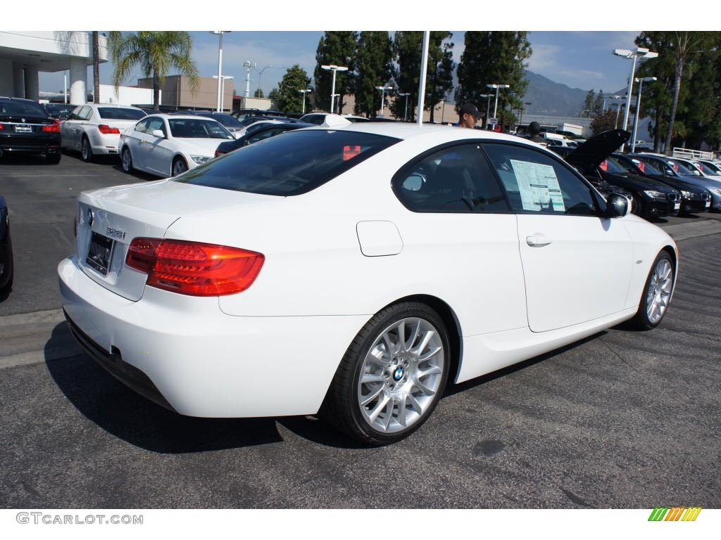 2012 3 Series 328i Coupe - Alpine White / Black photo #2