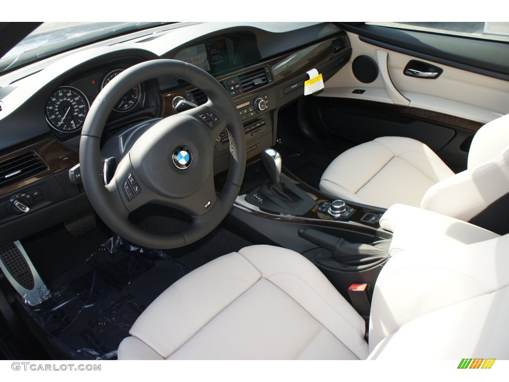Oyster/Black Interior 2012 BMW 3 Series 328i Convertible Photo #67992749