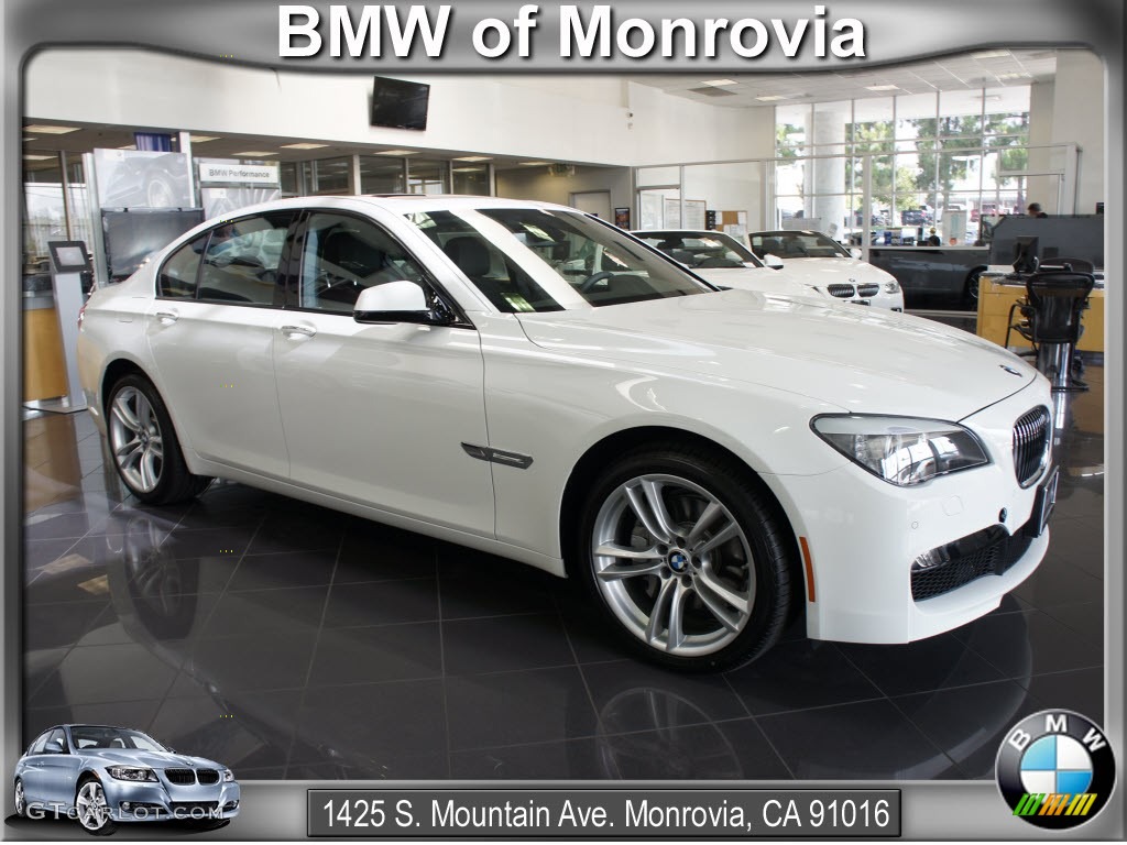 2012 7 Series 740i Sedan - Alpine White / Black photo #1